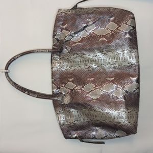 DSW Snake Print Overnight Tote Bag